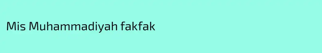 Mis Muhammadiyah fakfak